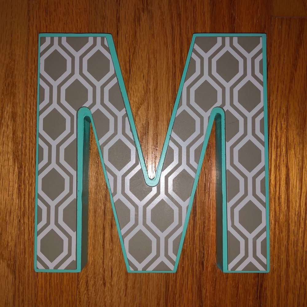 NEW with Tags Letter M Wall Art Max Studio Home